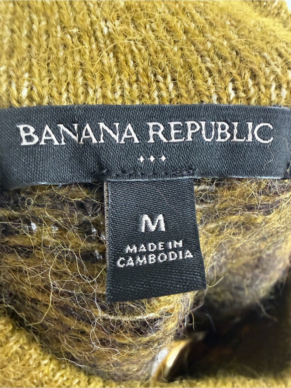 Banana Republic Olive Fair Isle Knit Sweater - Women Medium - Picture 5 of 5